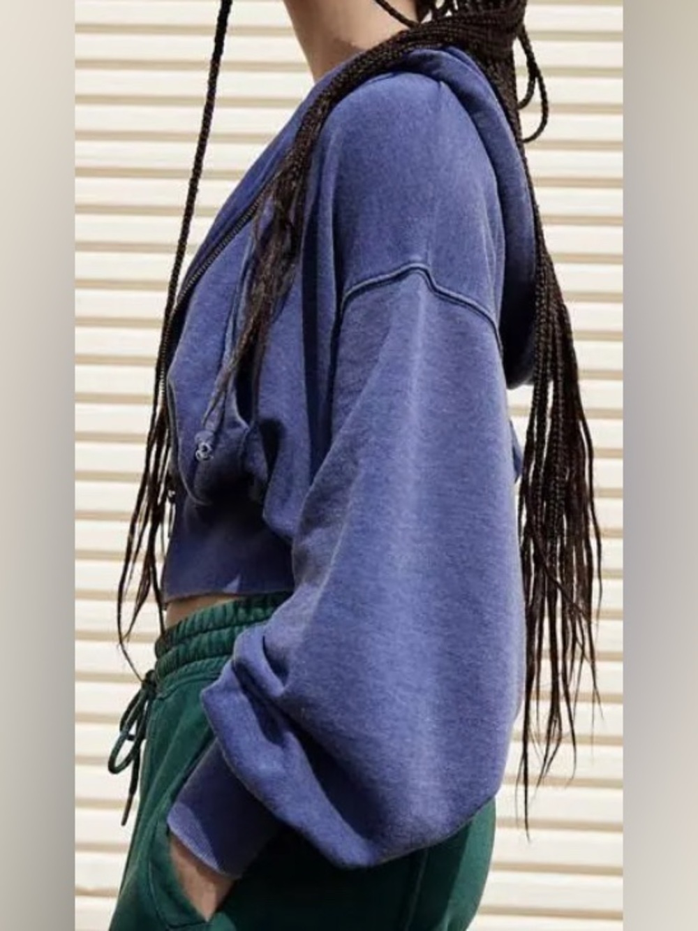 Free People - NEW - FP Movement Lowkey Crop Zip-Up Hoodie